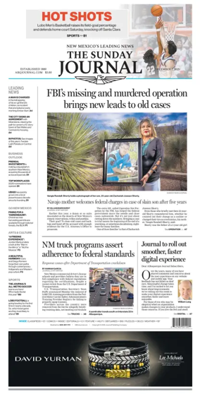 Cover of Albuquerque Journal