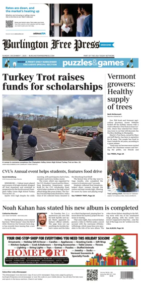 Cover of Burlington Free Press