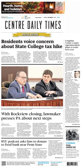 Cover of Centre Daily Times (Sunday)