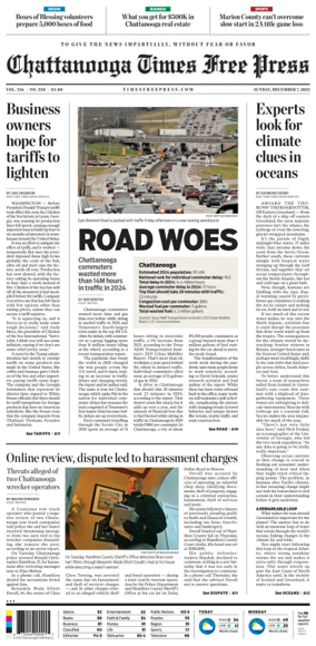 Cover of Chattanooga Times Free Press