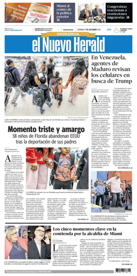 Cover of El Nuevo Herald (Sunday)