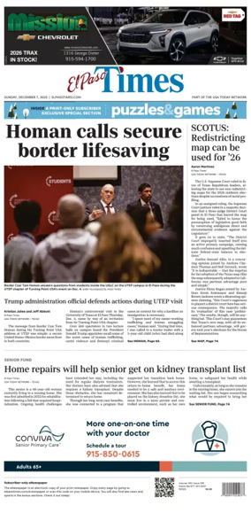 Cover of El Paso Times