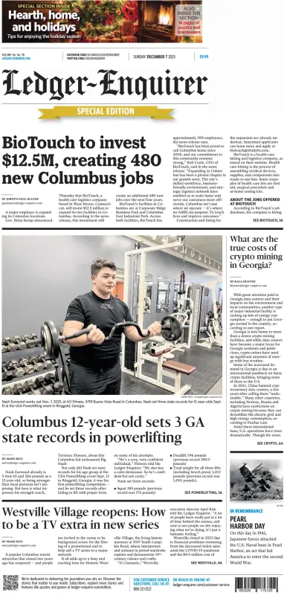 Cover of Ledger-Enquirer (Sunday)