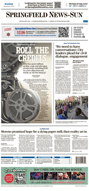 Cover of Springfield News-Sun