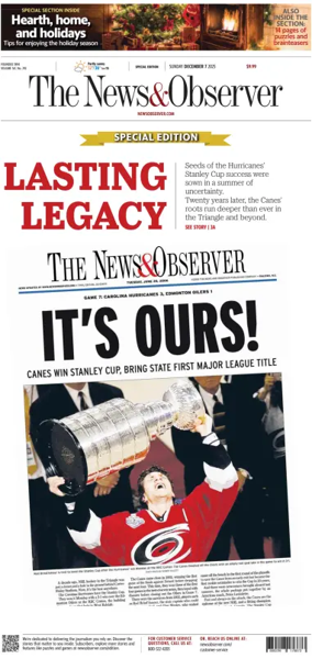 Cover of The News & Observer (Sunday)