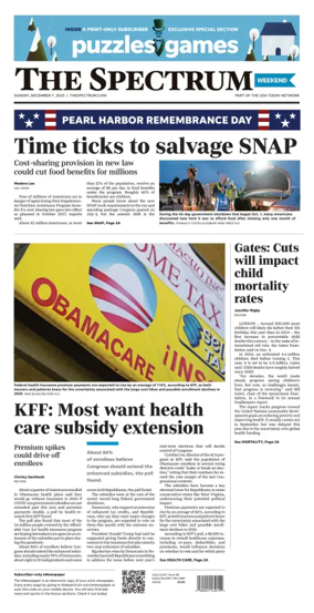 Cover of The Spectrum & Daily News