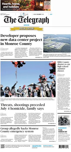 Cover of The Telegraph (Macon) (Sunday)