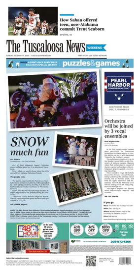 Cover of The Tuscaloosa News