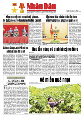 Cover of Nhan Dan newspaper