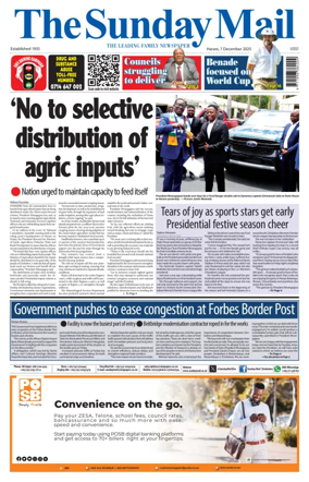 Cover of The Sunday Mail (Zimbabwe)