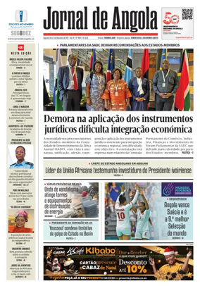 Cover of Jornal de Angola