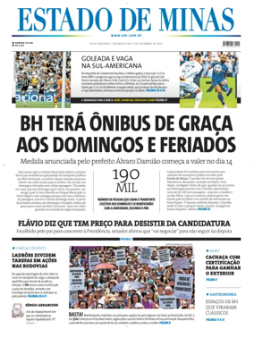 Cover of Estado de Minas (Brazil)