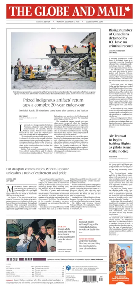 Cover of The Globe and Mail (Alberta Edition)