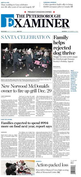 Cover of The Peterborough Examiner