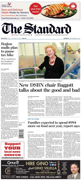 Cover of The Standard (St. Catharines)