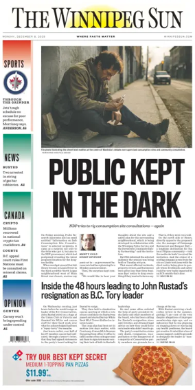 Cover of Winnipeg Sun