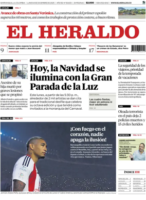 Cover of El Heraldo (Colombia)