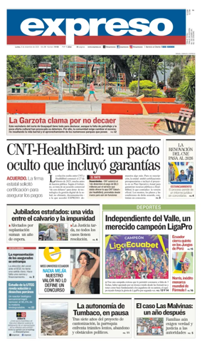 Cover of Diario Expreso