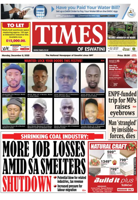Cover of Times of Eswatini