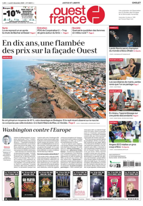 Cover of Ouest France (Cholet)