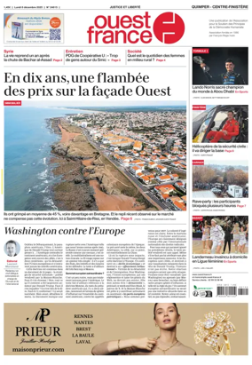 Cover of Ouest France (Quimper)
