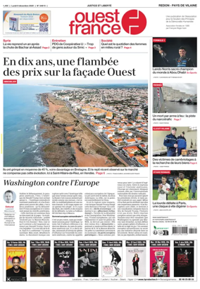 Cover of Ouest France (Redon / Pays de Vilaine)