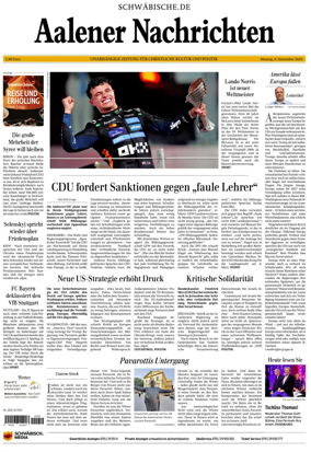 Cover of Aalener Nachrichten