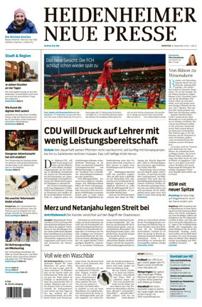 Cover of Heidenheimer Neue Presse