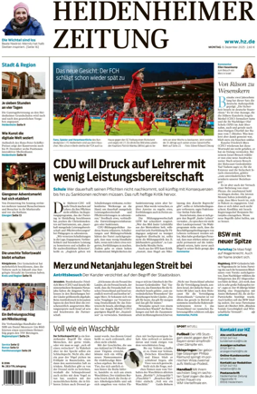 Cover of Heidenheimer Zeitung