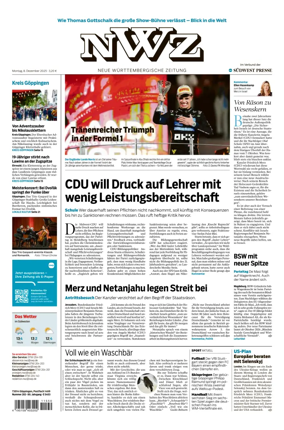 Cover of NWZ  (Göppinger Kreisnachrichten)