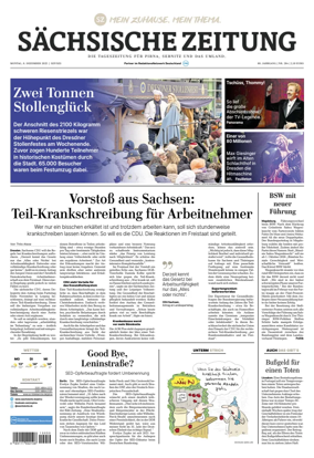 Cover of Sächsische Zeitung (Pirna Sebnitz)