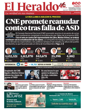 Cover of Diario El Heraldo