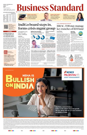 Cover of Business Standard