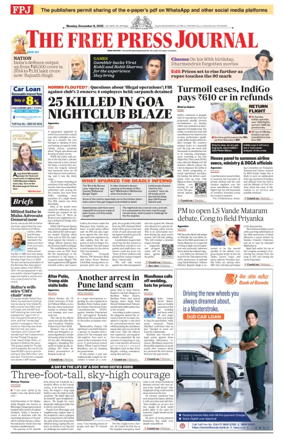 Cover of The Free Press Journal