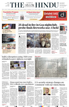 Cover of The Hindu (Delhi)