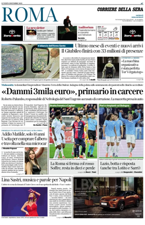 Cover of Corriere della Sera (Roma)