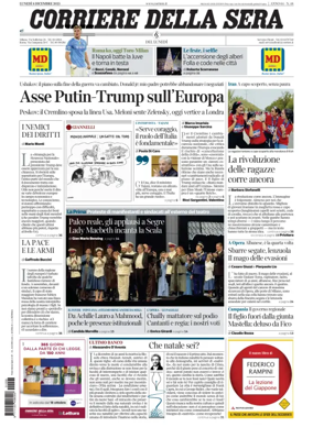 Cover of Corriere della Sera 