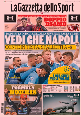 Cover of La Gazzetta dello Sport 