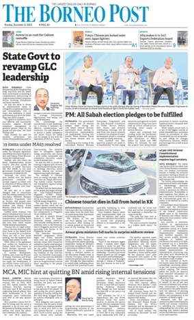 Cover of The Borneo Post (Sabah)