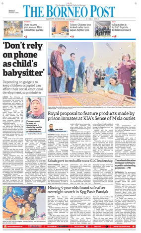 Cover of The Borneo Post