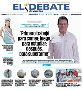 Cover of El Debate de Mazatlan