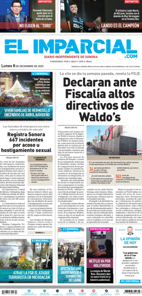 Cover of El Imparcial