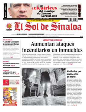 Cover of El Sol de Sinaloa