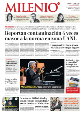 Cover of Milenio Monterrey
