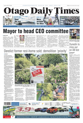 Cover of Otago Daily Times