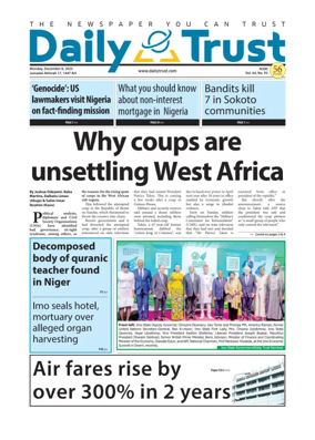 Cover of Daily Trust
