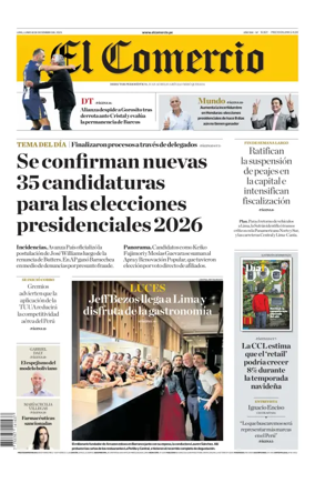 Cover of Diario El Comercio