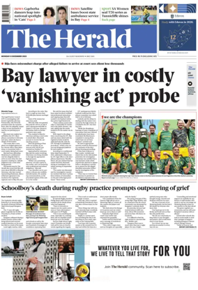 Cover of The Herald (South Africa)