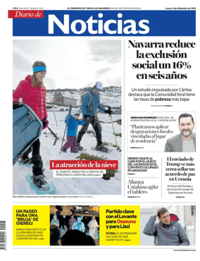 Cover of Diario de Noticias (Spain)
