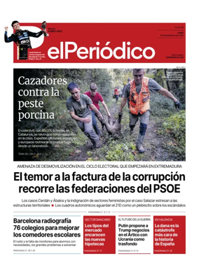 Cover of El Periódico de Catalunya (Castellano)